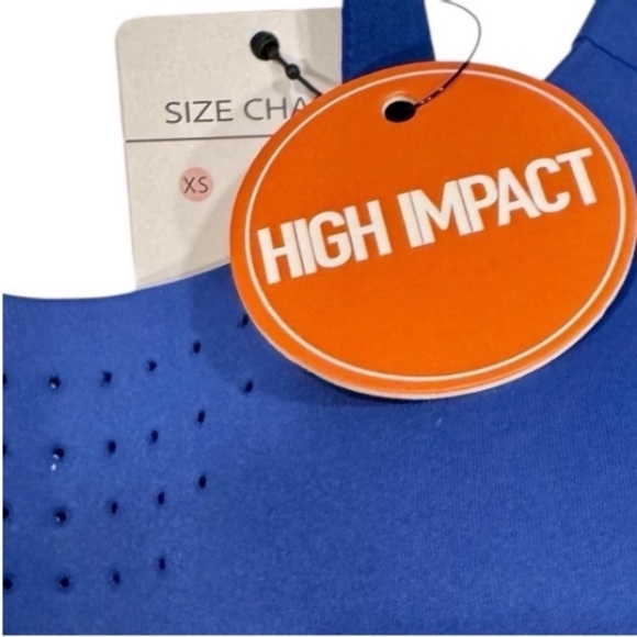 MOVE THEOLOGY High Impact Teresa Sports Blue Bra NWT Medium - Picture 8 of 14